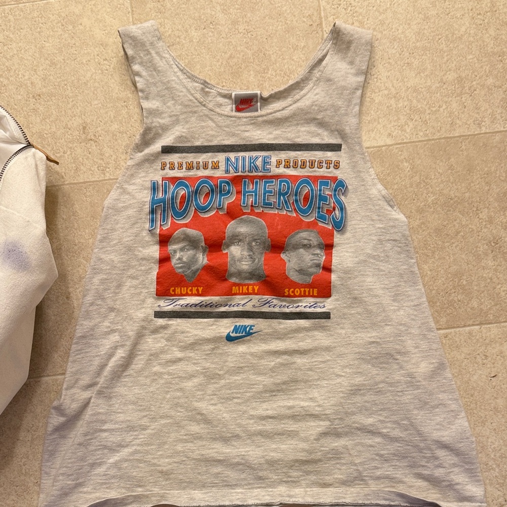 Nike vintage Hoop Heroes Gray Tank Top
